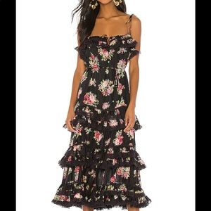 Zimmermann Honour Tiered Midi Dress